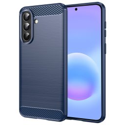 Husa de protectie Techsuit Carbon Silicone compatibil cu Samsung Galaxy A57 5G, Albastru