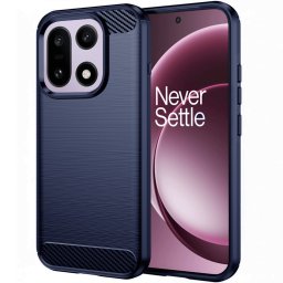 Husa de protectie Techsuit Carbon Silicone compatibil cu OnePlus 15, Albastru