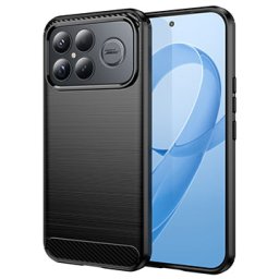 Husa de protectie Techsuit Carbon Silicone compatibil cu Xiaomi Poco F8 Ultra, Negru