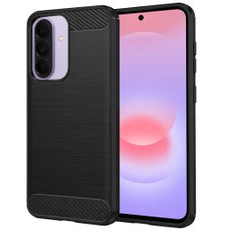 Husa de protectie Techsuit Carbon Silicone compatibil cu Samsung Galaxy A37 5G / A36 5G / A56 5G, Negru