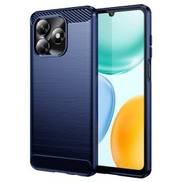 Husa de protectie Techsuit Carbon Silicone compatibil cu Honor X5c Plus, Albastru