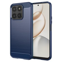 Husa de protectie Techsuit Carbon Silicone compatibil cu Honor 400 Smart 5G / 400 Smart 4G / X7d 4G, Albastru