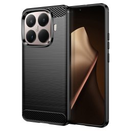 Husa de protectie Techsuit Carbon Silicone compatibil cu Xiaomi 15T Pro, Negru