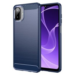 Husa de protectie Techsuit Carbon Silicone compatibil cu Samsung Galaxy A07 4G, Albastru