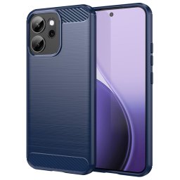 Husa de protectie Techsuit Carbon Silicone compatibil cu Oppo Reno14 F / Reno14 FS 5G, Albastru