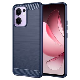 Husa de protectie Techsuit Carbon Silicone compatibil cu Oppo Reno13 F 4G / Reno13 F 5G / Reno13 FS 5G, Albastru