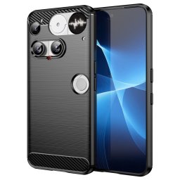 Husa de protectie Techsuit Carbon Silicone compatibil cu Nothing Phone (3), Negru
