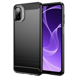 Husa de protectie Techsuit Carbon Silicone compatibil cu Samsung Galaxy A07 4G, Negru