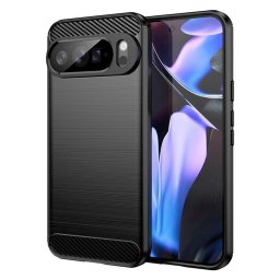 Husa de protectie Techsuit Carbon Silicone compatibil cu Google Pixel 10 Pro XL, Negru