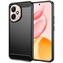 Husa de protectie Techsuit Carbon Silicone compatibil cu Honor 400, Negru