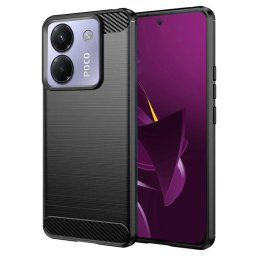 Husa de protectie Techsuit Carbon Silicone compatibil cu Xiaomi Poco M7 Pro 5G, Negru