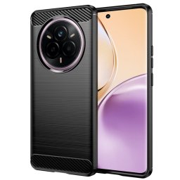 Husa de protectie Techsuit Carbon Silicone compatibil cu Realme 14 Pro, Negru
