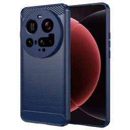 Husa de protectie Techsuit Carbon Silicone compatibil cu Xiaomi 15 Ultra, Albastru