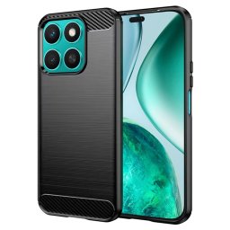 Husa de protectie Techsuit Carbon Silicone compatibil cu Honor X8c, Negru
