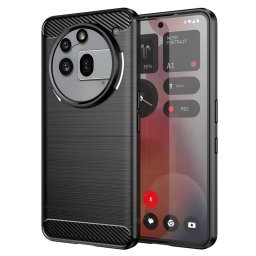 Husa de protectie Techsuit Carbon Silicone compatibil cu Nothing Phone (3a) Pro, Negru