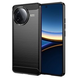 Husa de protectie Techsuit Carbon Silicone compatibil cu Xiaomi Poco F7 Pro, Negru