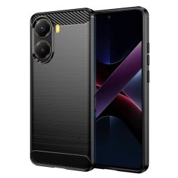 Husa de protectie Techsuit Carbon Silicone compatibil cu Xiaomi Poco X7 Pro, Negru