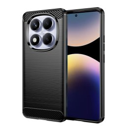 Husa de protectie Techsuit Carbon Silicone compatibil cu Xiaomi Redmi Note 14 Pro 4G, Negru