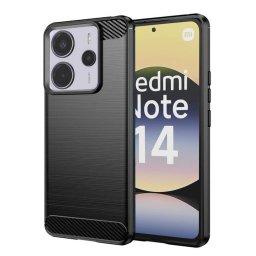 Husa de protectie Techsuit Carbon Silicone compatibil cu Xiaomi Redmi Note 14 4G (Regional), Negru