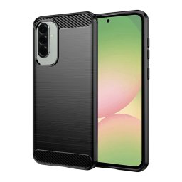 Husa de protectie Techsuit Carbon Silicone compatibil cu Samsung Galaxy A56 5G, Negru