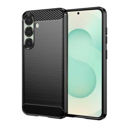 Husa de protectie Techsuit Carbon Silicone compatibil cu Samsung Galaxy S25 Plus, Negru