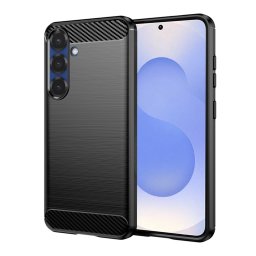 Husa de protectie Techsuit Carbon Silicone compatibil cu Samsung Galaxy S25, Negru
