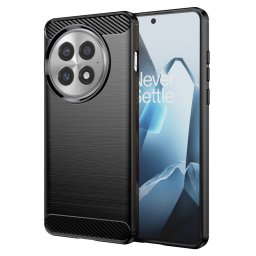 Husa de protectie Techsuit Carbon Silicone compatibil cu OnePlus 13, Negru