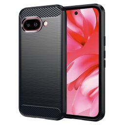Husa de protectie Techsuit Carbon Silicone compatibil cu Google Pixel 9a, Negru