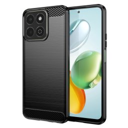 Husa de protectie Techsuit Carbon Silicone compatibil cu Honor 200 Smart / X7c, Negru
