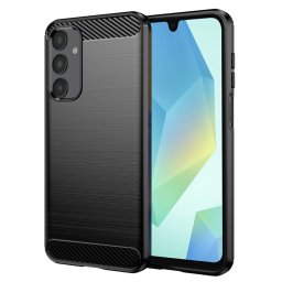 Husa de protectie Techsuit Carbon Silicone compatibil cu Samsung Galaxy A16 4G / A16 5G, Negru