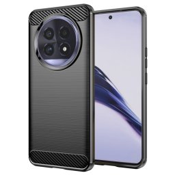Husa de protectie Techsuit Carbon Silicone compatibil cu Realme 13 Pro / 13 Pro+, Negru