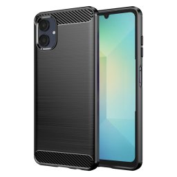 Husa de protectie Techsuit Carbon Silicone compatibil cu Samsung Galaxy A06 4G, Negru