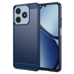 Husa de protectie Techsuit Carbon Silicone compatibil cu Realme C61 / Realme C63, Albastru