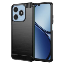 Husa de protectie Techsuit Carbon Silicone compatibil cu Realme C61 / Realme C63, Negru