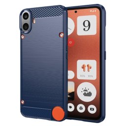 Husa de protectie Techsuit Carbon Silicone compatibil cu Nothing CMF Phone 1, Albastru