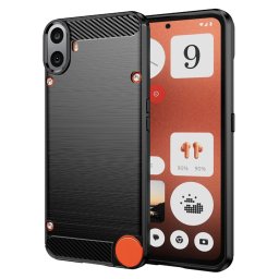 Husa de protectie Techsuit Carbon Silicone compatibil cu Nothing CMF Phone 1, Negru