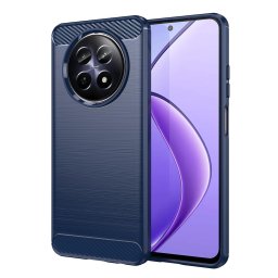 Husa de protectie Techsuit Carbon Silicone compatibil cu Realme 12 / 12x, Albastru