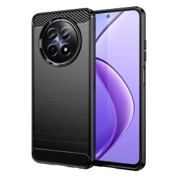 Husa de protectie Techsuit Carbon Silicone compatibil cu Realme 12 / 12x, Negru