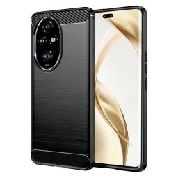 Husa de protectie Techsuit Carbon Silicone compatibil cu Honor 200 Pro, Negru