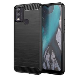 Husa de protectie Techsuit Carbon Silicone compatibil cu Nokia C22, Negru