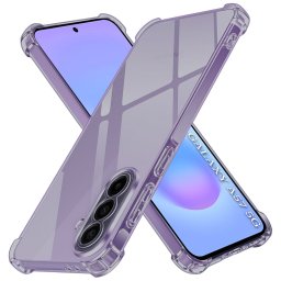 Husa de protectie Techsuit Shockproof Clear Silicone compatibil cu Samsung Galaxy A57 5G, Negru Fumuriu