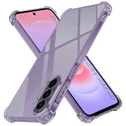 Husa de protectie Techsuit Shockproof Clear Silicone compatibil cu Samsung Galaxy A37 5G / A36 5G, Negru Fumuriu