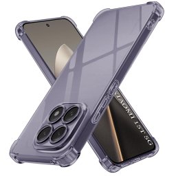 Husa de protectie Techsuit Shockproof Clear Silicone compatibil cu Xiaomi 15T, Negru Fumuriu