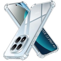 Husa de protectie Techsuit Shockproof Clear Silicone compatibil cu Xiaomi Redmi Note 15 Pro 4G, Transparent