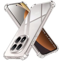 Husa de protectie Techsuit Shockproof Clear Silicone compatibil cu Xiaomi Redmi Note 15 Pro 5G, Transparent