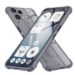Husa de protectie Techsuit Shockproof Clear Silicone compatibil cu Nothing Phone (3a) Lite, Negru Fumuriu
