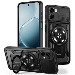 Husa de protectie Techsuit RuggedCam compatibil cu Oppo A6x 4G / A6x 5G, Negru