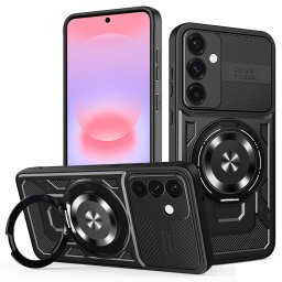 Husa de protectie Techsuit RuggedCam compatibil cu Samsung Galaxy A37 5G / A36 5G / A56 5G, Negru
