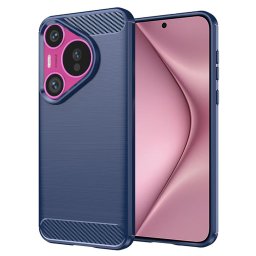 Husa de protectie Techsuit Carbon Silicone compatibil cu Huawei Pura 70, Albastru