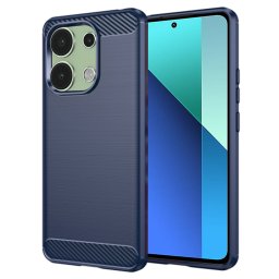Husa de protectie Techsuit Carbon Silicone compatibil cu Xiaomi Redmi Note 13 4G, Albastru